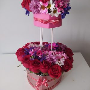 Detalle doble piso de flores