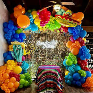 Decoración cortina 4D de san pedro