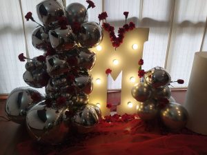 Letras y números de luz